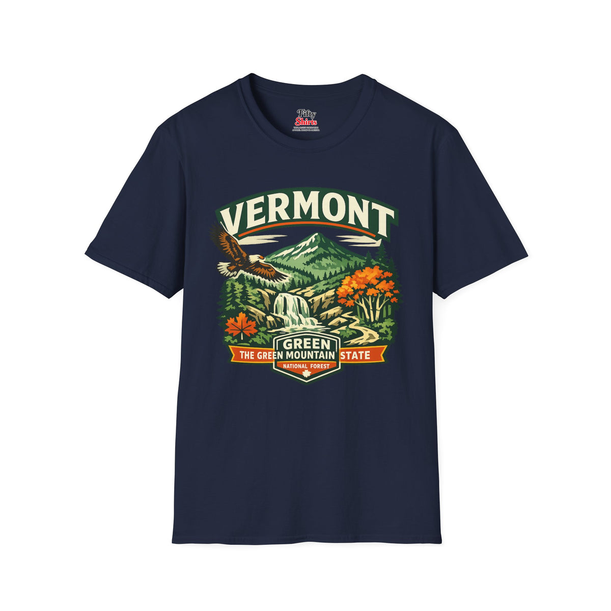 Vermont Green Mountain State Adventure Unisex Softstyle T Shirt State Pride Graphic Tee Collections FS03