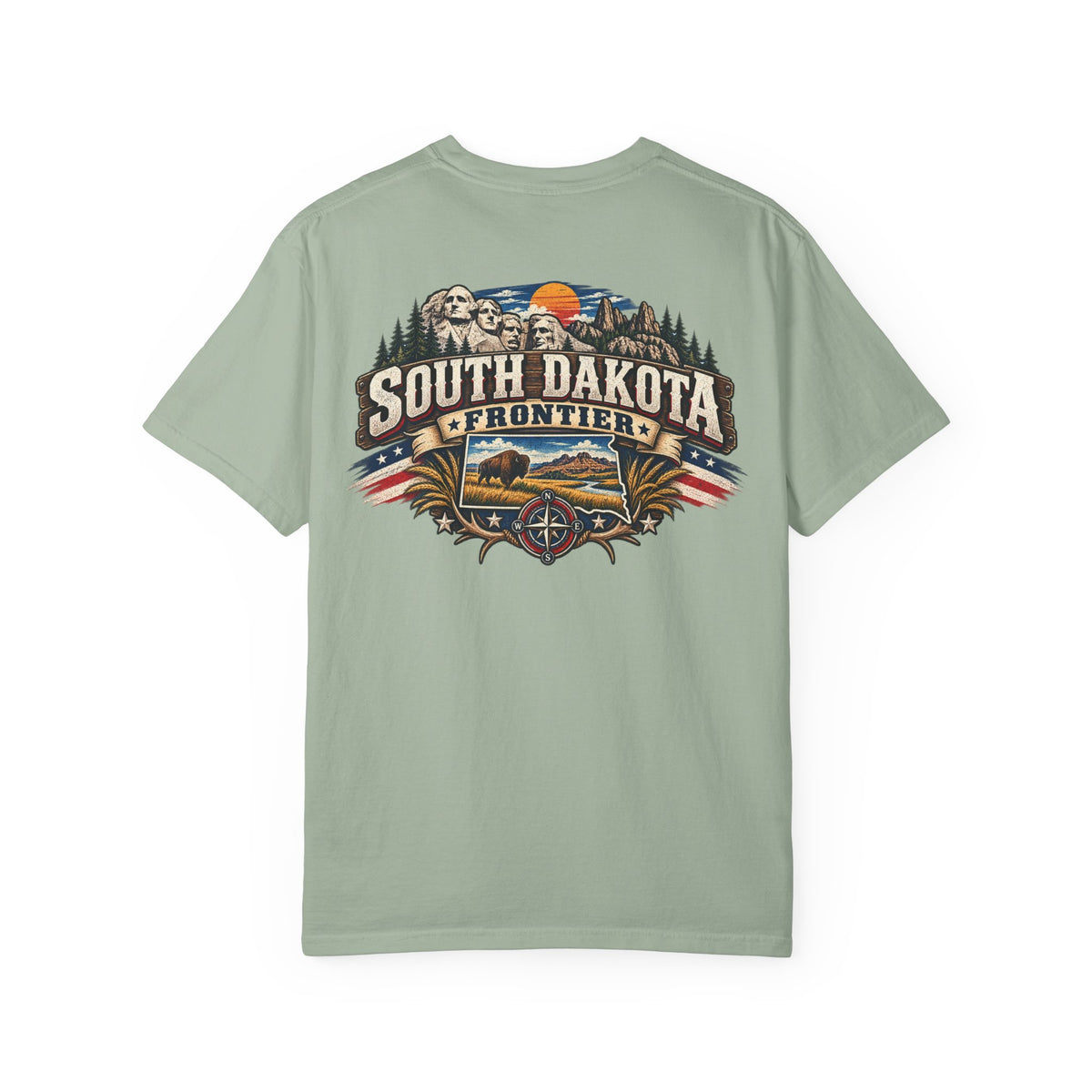 South Dakota Frontier Unisex Comfort Color 1717 Streetwear Graphic Tee