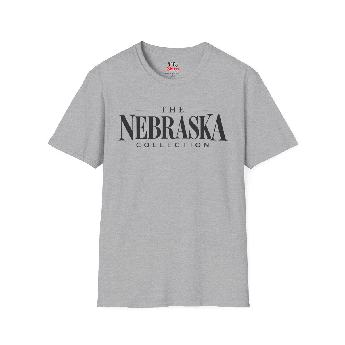 The Nebraska Collection Unisex Softstyle T Shirt State Name Graphic Tee