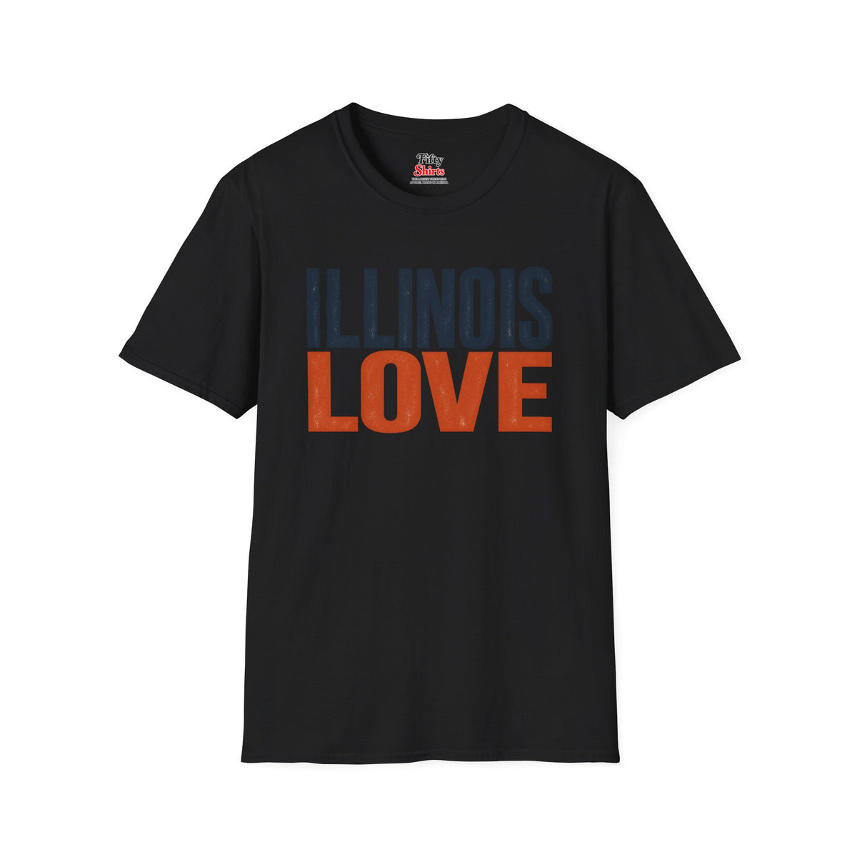 Illinois Love Unisex Softstyle T Shirt State Name Graphic Tee