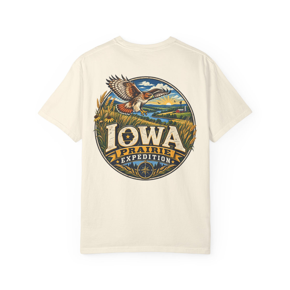 Iowa Prairie Expedition Unisex Comfort Color 1717 Streetwear Graphic Tee