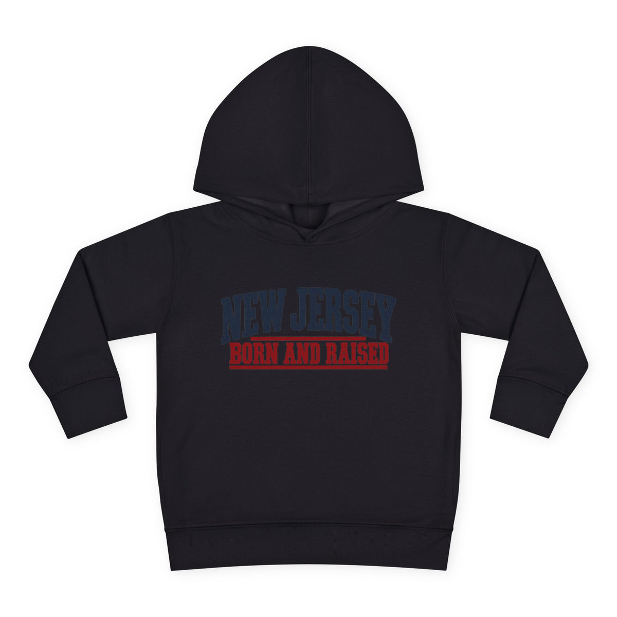 New Jersey Born and Raised Vintage Americana Unisex Toddler Pullover Fleece Hoodie