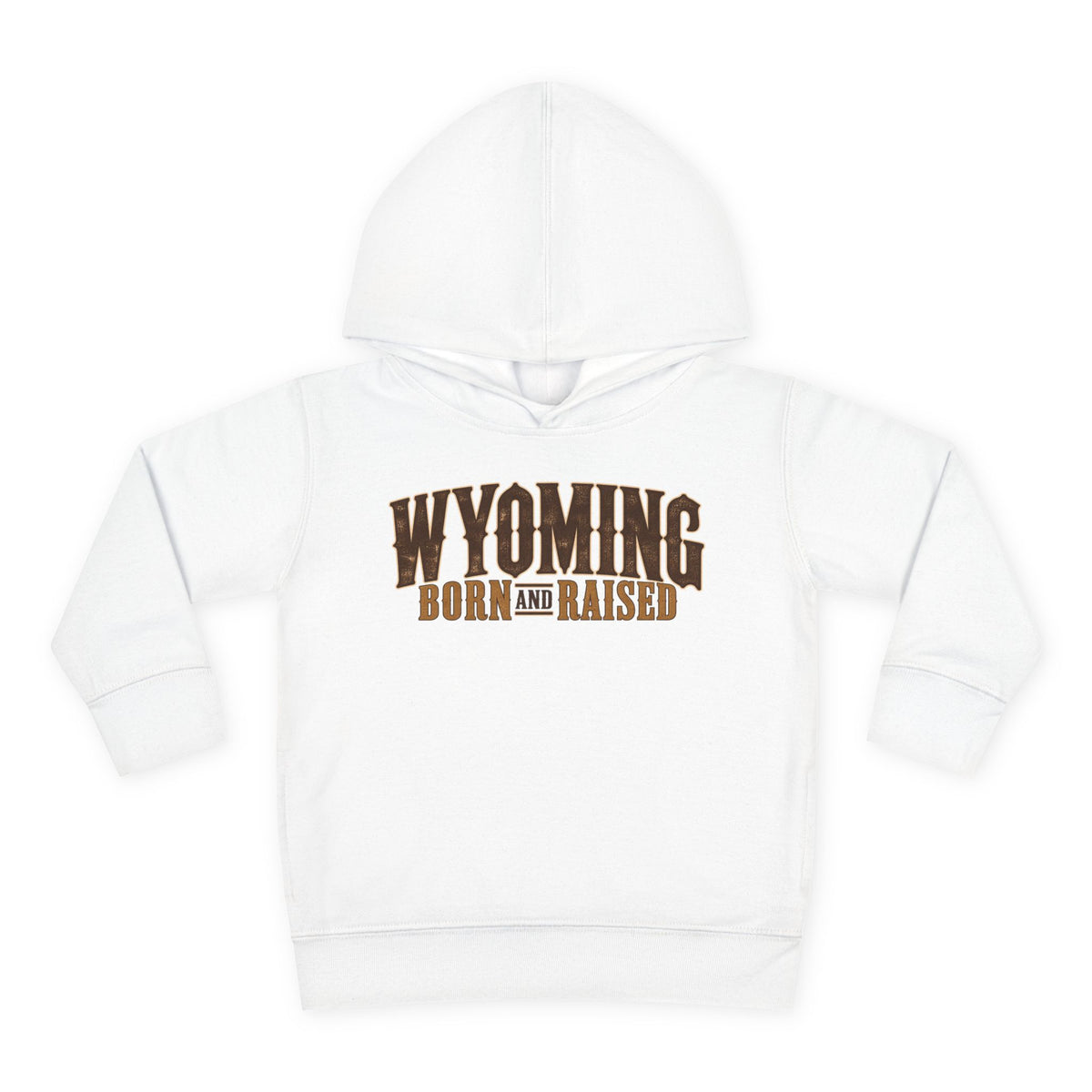 Wyoming Born and Raised Premium Ranch Heritage Unisex Toddler Pullover Fleece Hoodie