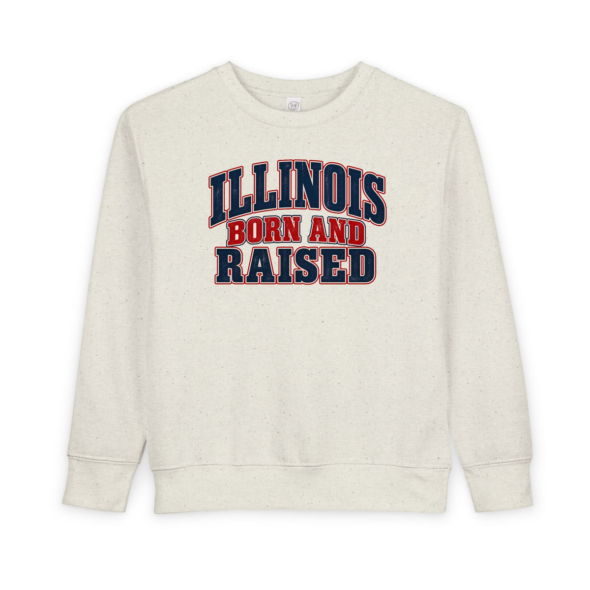 Illinois Born and Raised Classic Heritage Unisex Toddler Sweatshirt