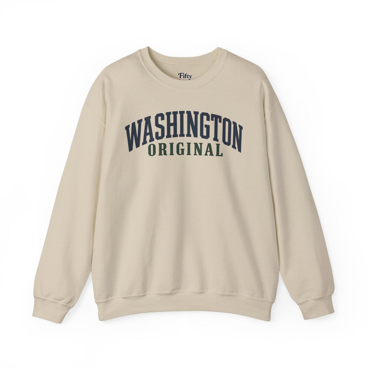 Washington Original Unisex Crewneck Sweatshirt State Name Graphic