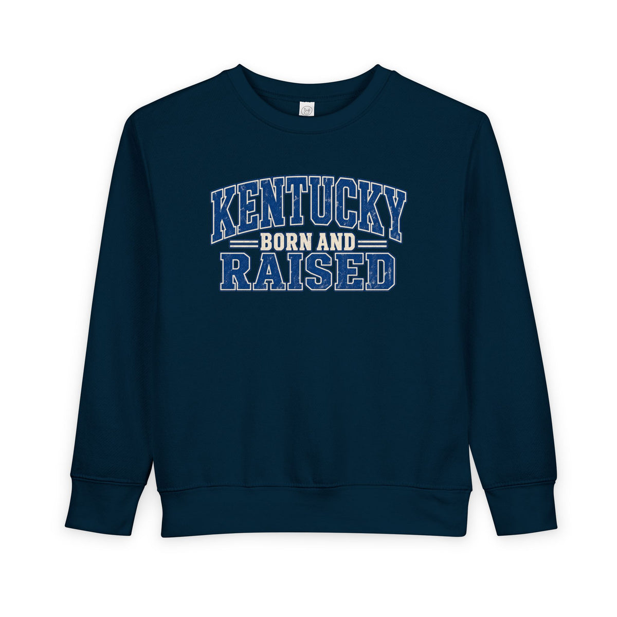 Kentucky Born and Raised Bluegrass Unisex Toddler Sweatshirt