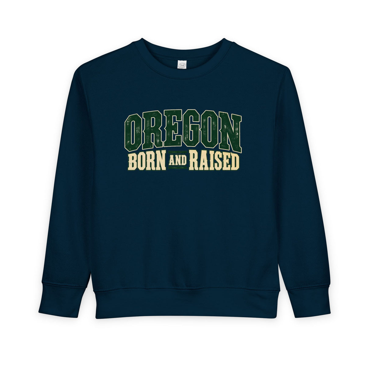 Oregon Born and Raised Pacific Northwest Americana Unisex Toddler Sweatshirt