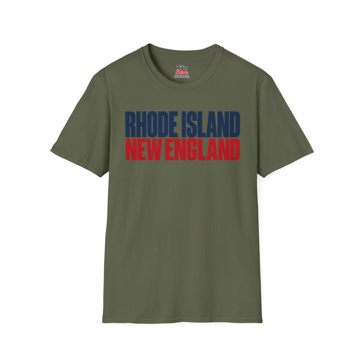 Rhode Island New England Unisex Softstyle T Shirt State Name Graphic Tee