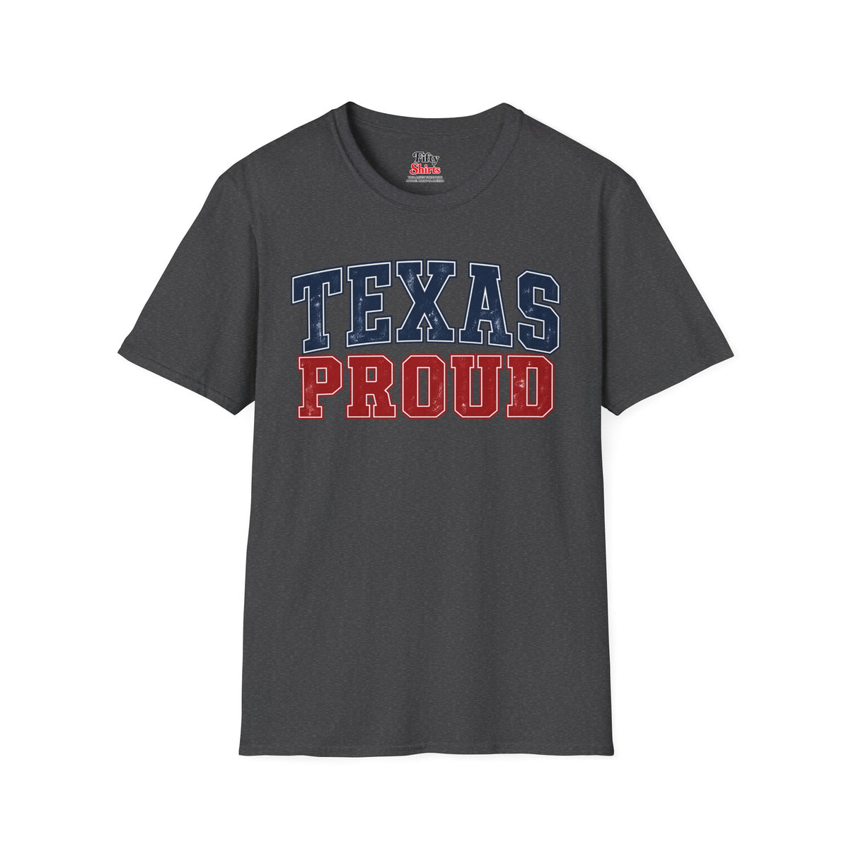 Texas Proud Unisex Softstyle T Shirt State Name Graphic Tee