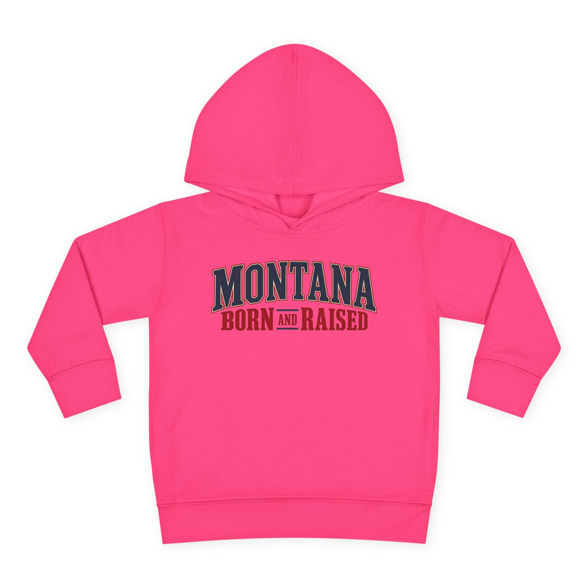Montana Born and Raised Premium Vintage Fashion Unisex Toddler Pullover Fleece Hoodie