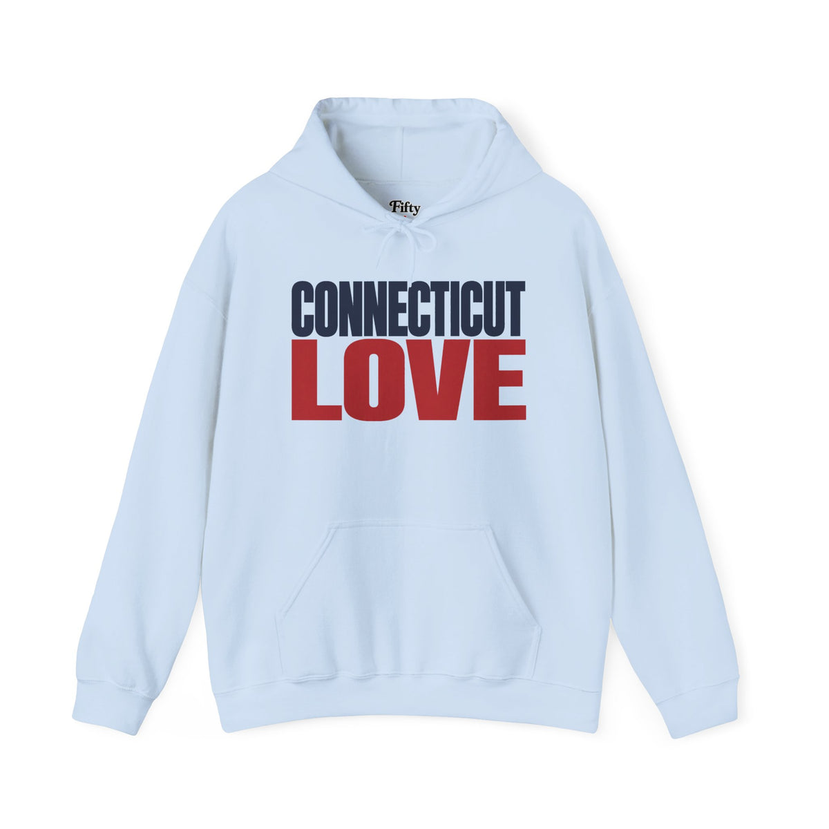 Connecticut Love Unisex Hoodie State Name Graphic