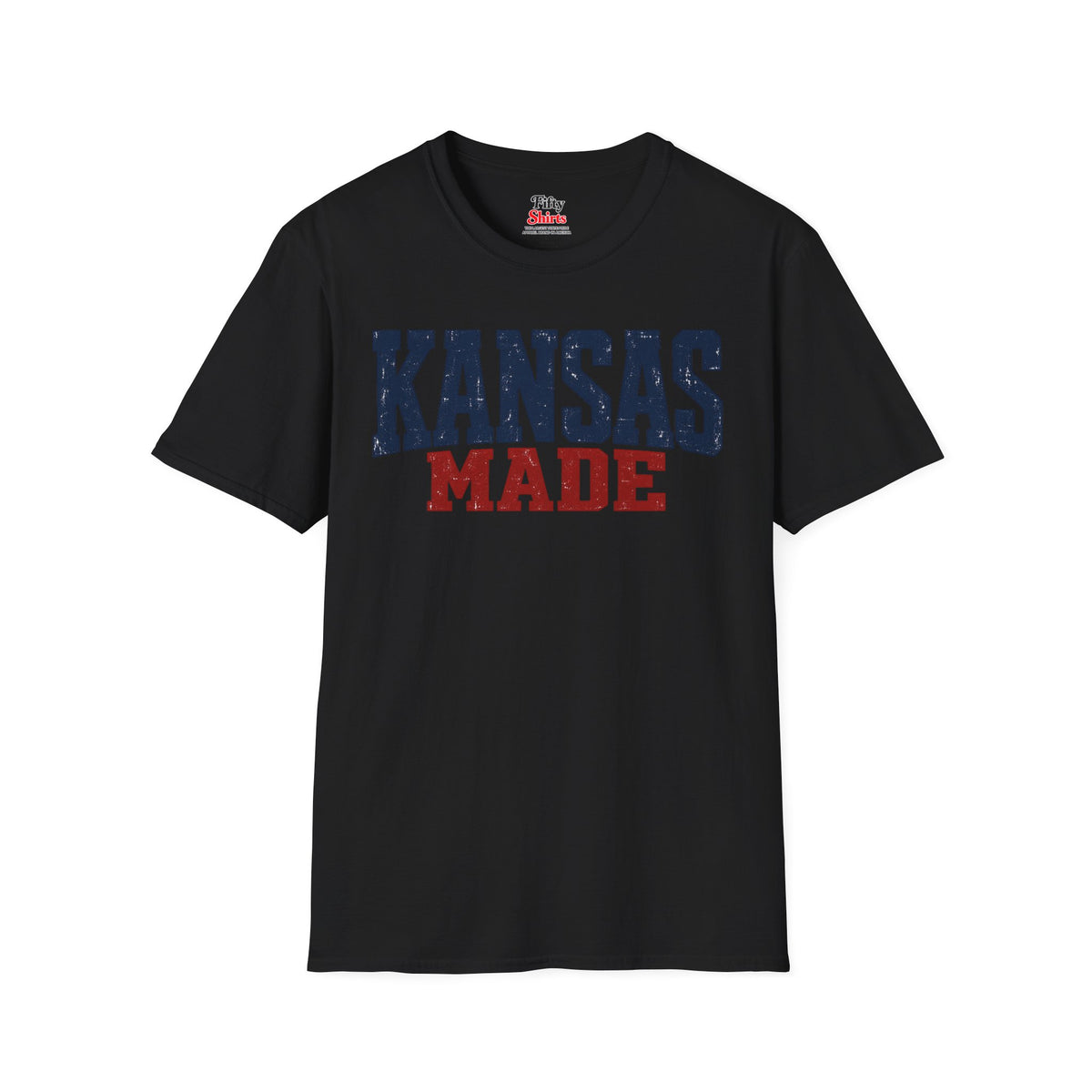 Kansas Made Unisex Softstyle T Shirt State Name Graphic Tee
