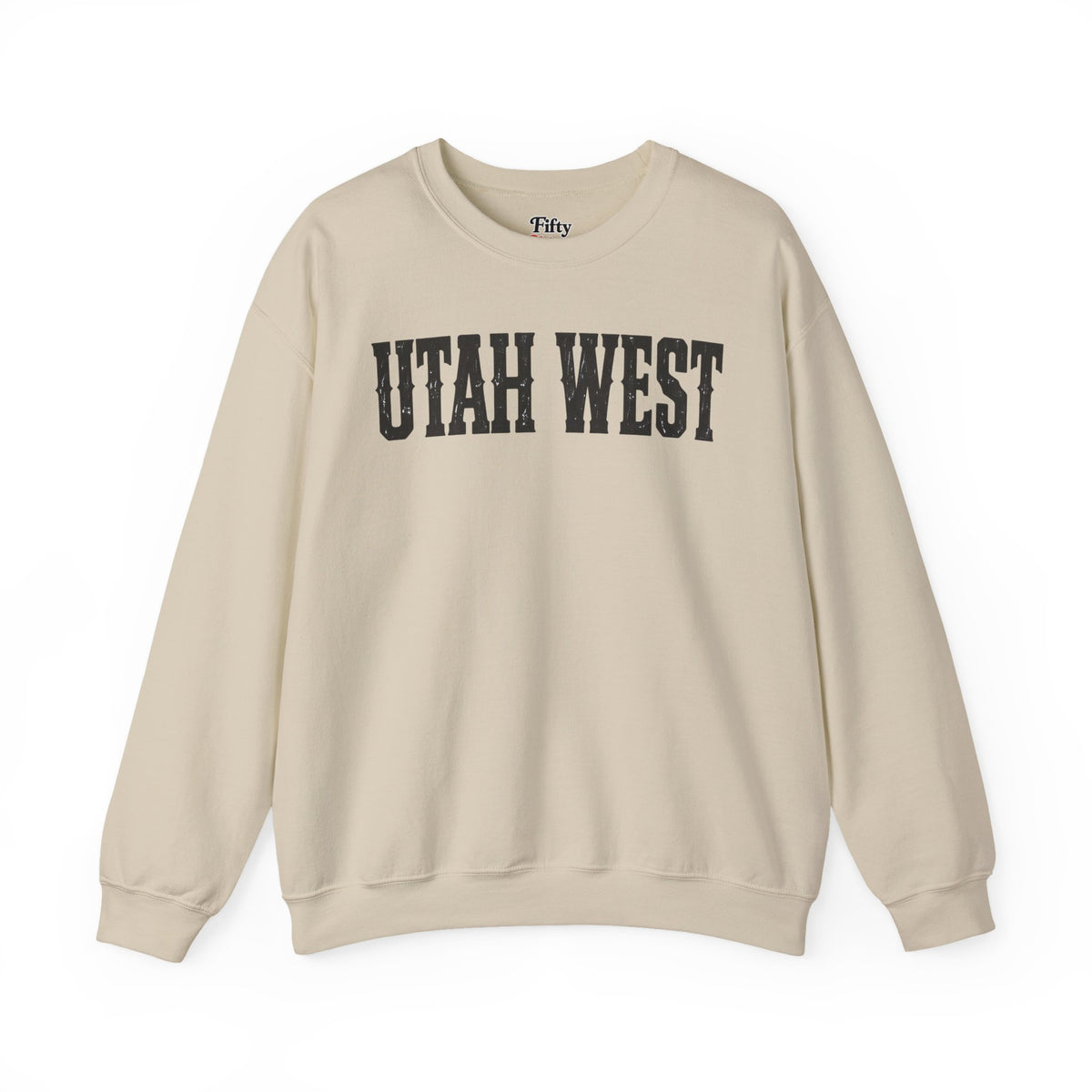 Utah West Unisex Crewneck Sweatshirt State Name Graphic