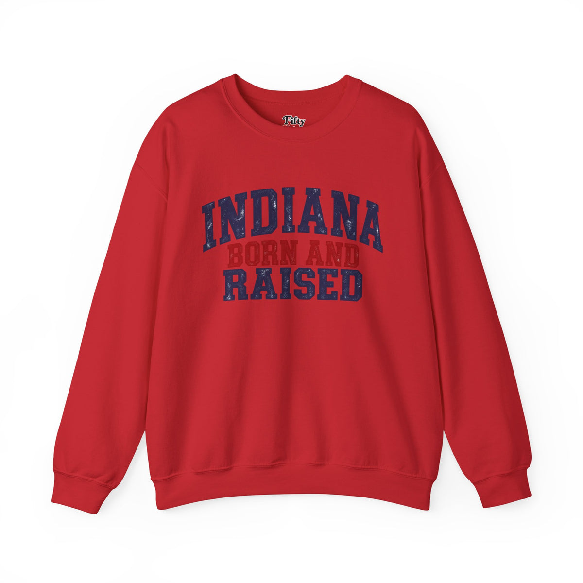 Indiana Born and Raised Classic Heritage Unisex Sweatshirt Graphic