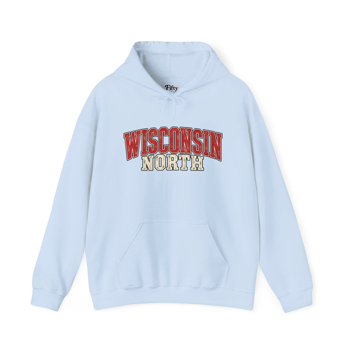 Wisconsin North Unisex Hoodie State Name Graphic