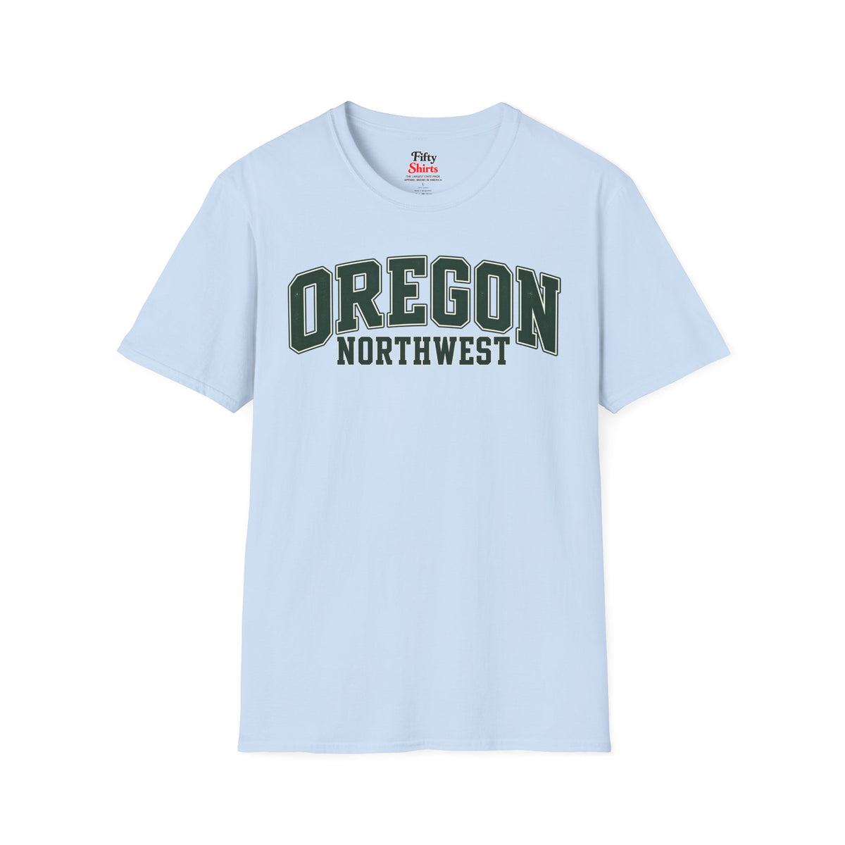 Oregon Northwest Unisex Softstyle T Shirt State Name Graphic Tee