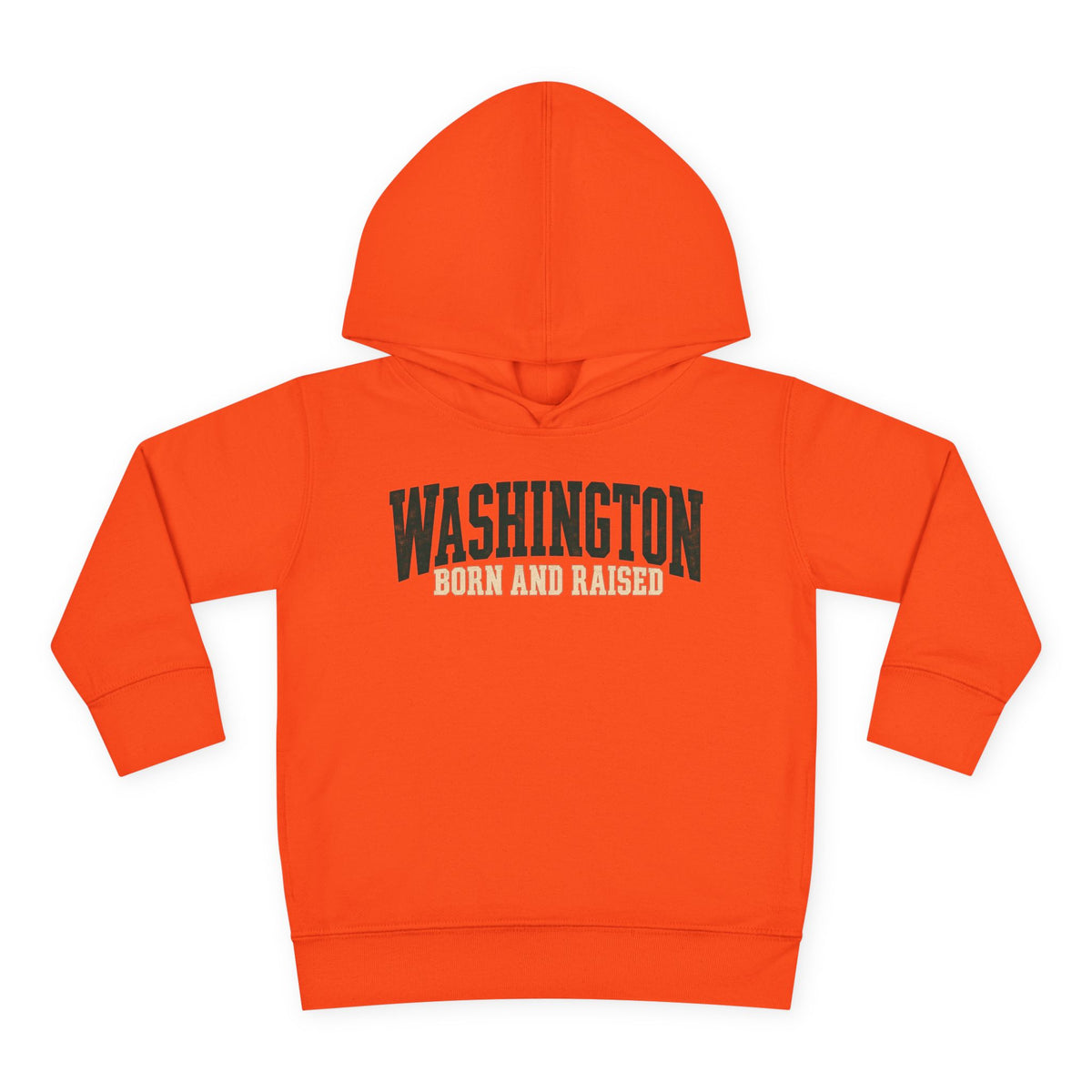 Washington Born and Raised Pacific Northwest Heritage Unisex Toddler Pullover Fleece Hoodie