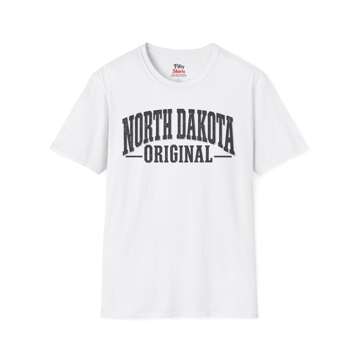 North Dakota Original Unisex Softstyle T Shirt State Name Graphic Tee