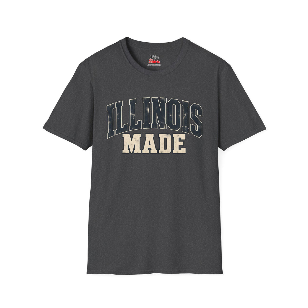 Illinois Made Unisex Softstyle T Shirt State Name Graphic Tee