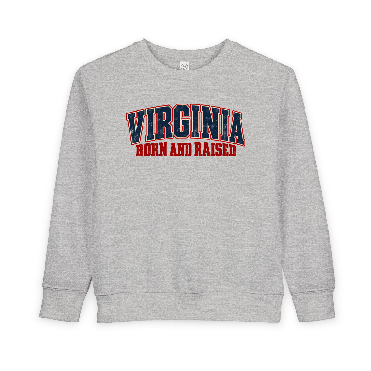 Virginia Born and Raised Vintage Workwear Unisex Toddler Sweatshirt