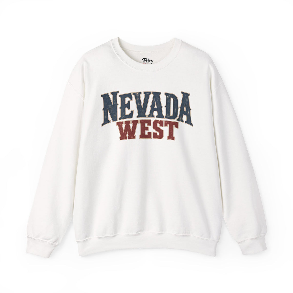 Nevada West Unisex Crewneck Sweatshirt State Name Graphic