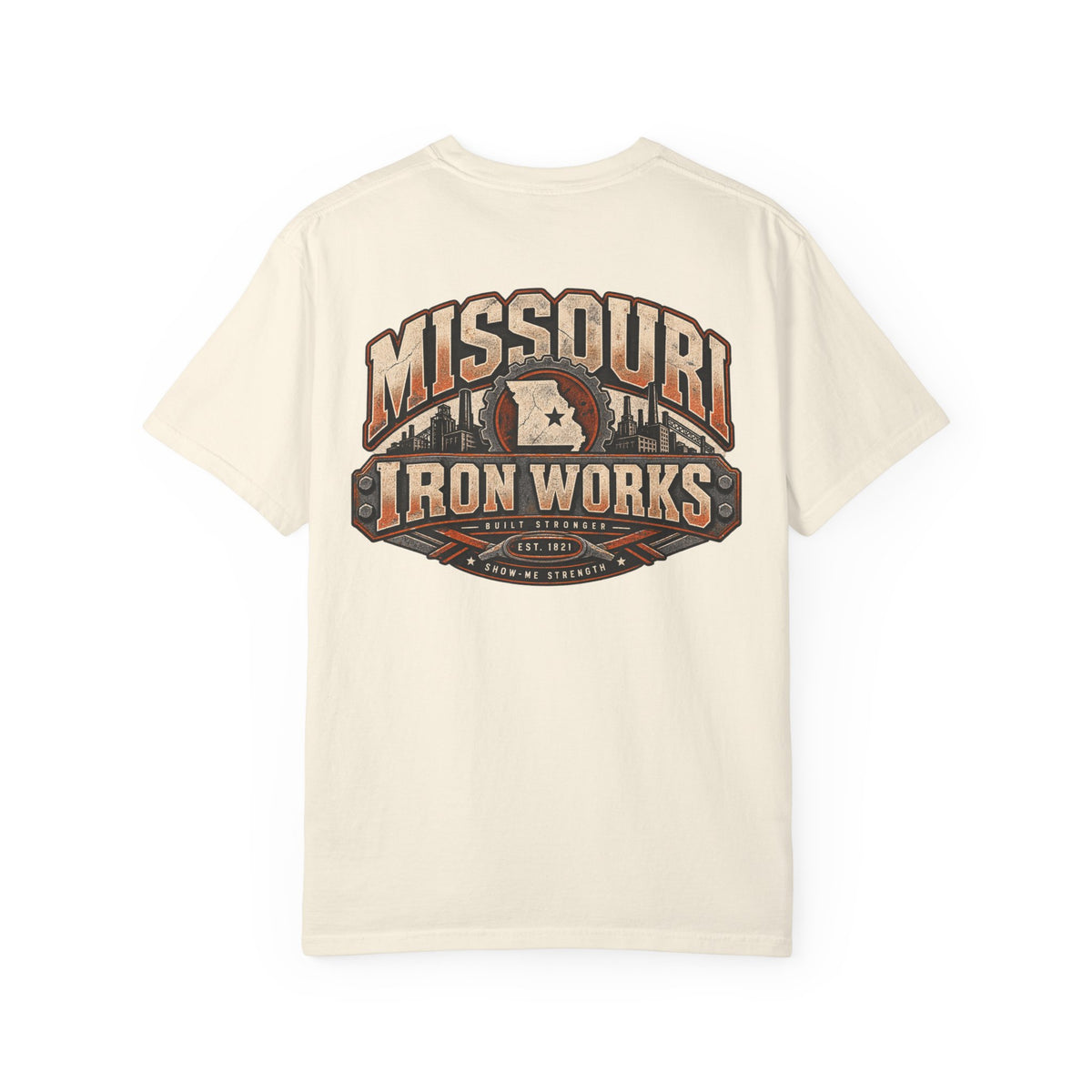Missouri Iron Works Unisex Comfort Color 1717 Streetwear Graphic Tee