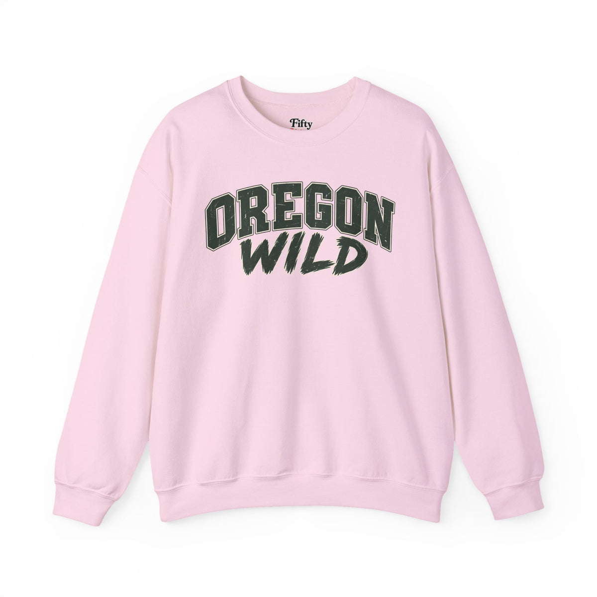 Oregon Wild Unisex Crewneck Sweatshirt State Name Graphic