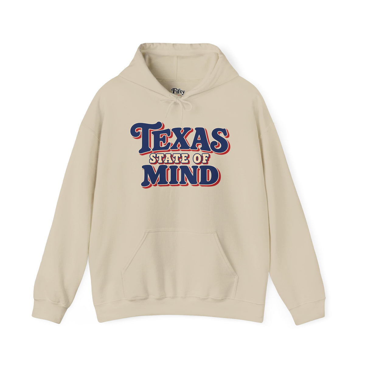 Texas State Of Mind Unisex Hoodie State Name Graphic