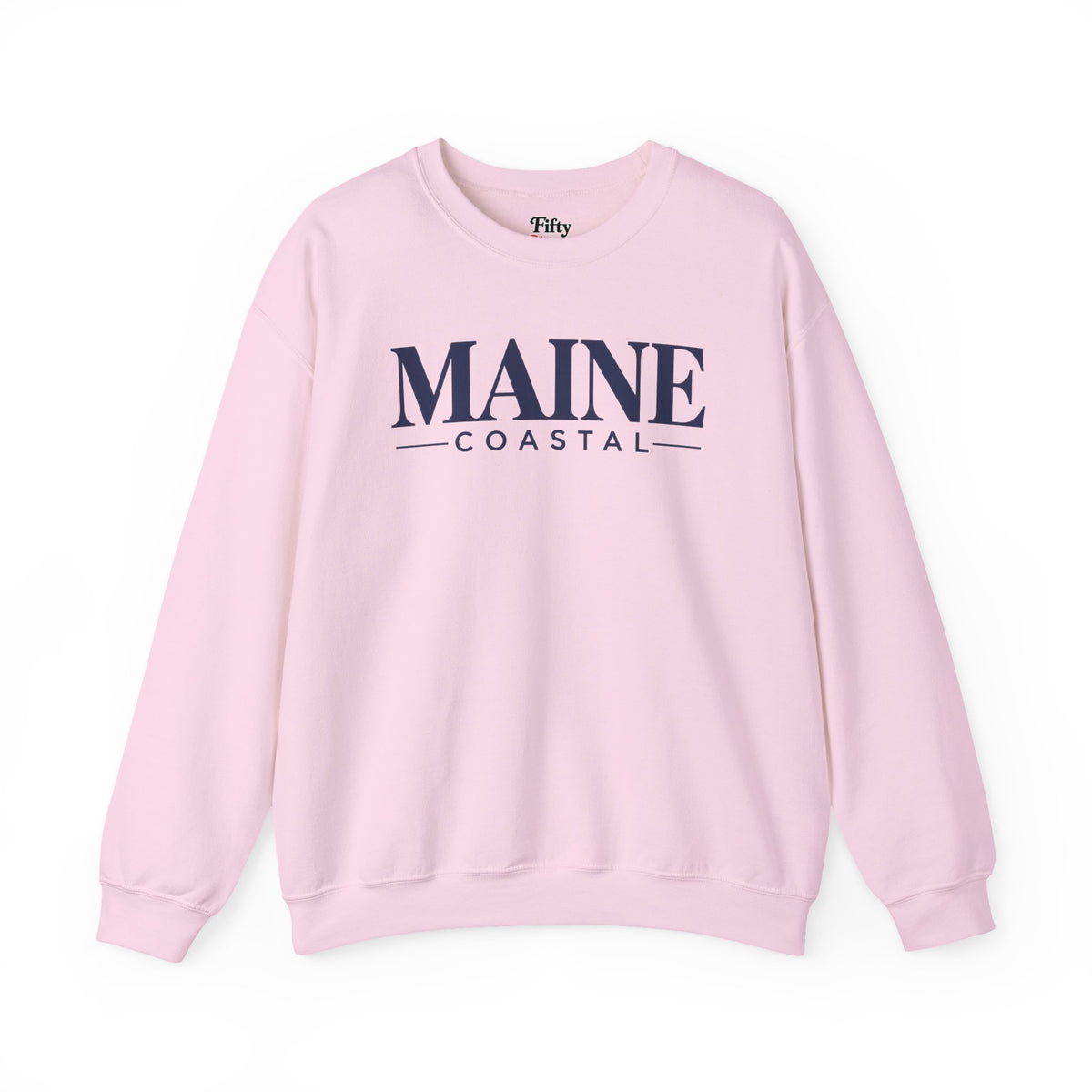 Main Coastal Unisex Crewneck Sweatshirt State Name Graphic