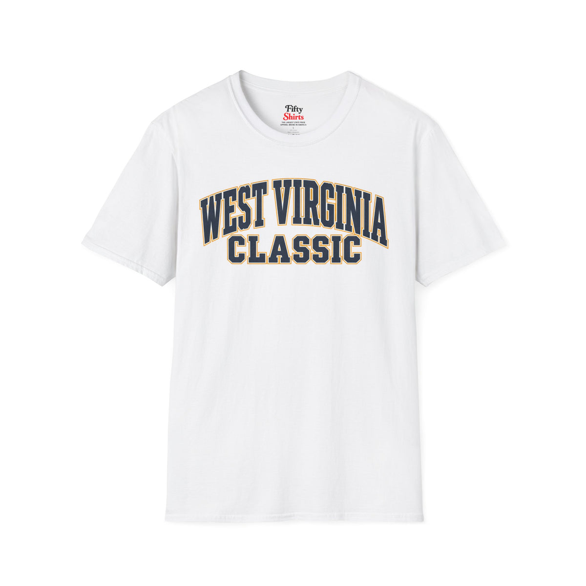 West Virginia Classic Unisex Softstyle T Shirt State Name Graphic Tee