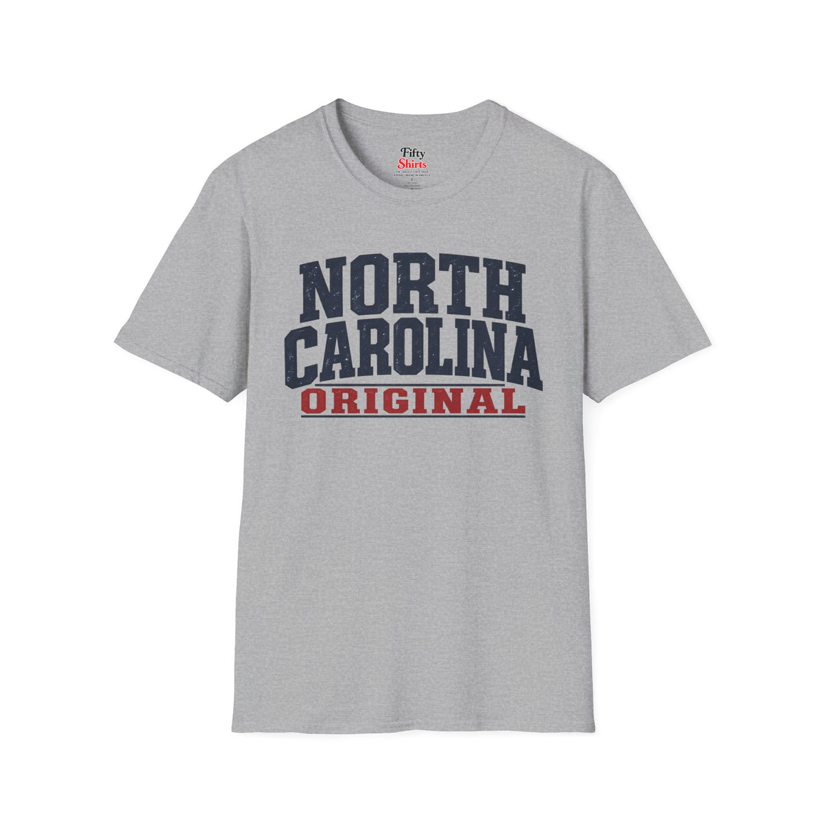 North Carolina Original Unisex Softstyle T Shirt State Name Graphic Tee