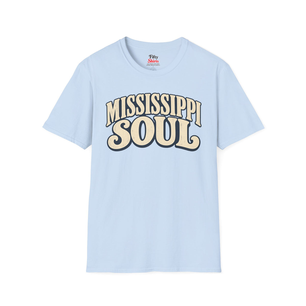 Mississippi Soul Unisex Softstyle T Shirt State Name Graphic Tee