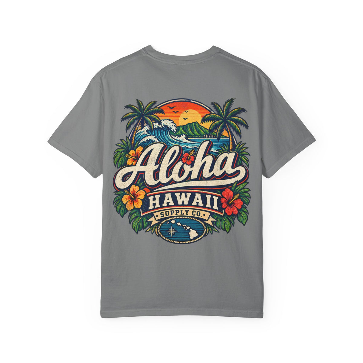 Hawaii Aloha Supply Co Unisex Comfort Color 1717 Streetwear Graphic Tee