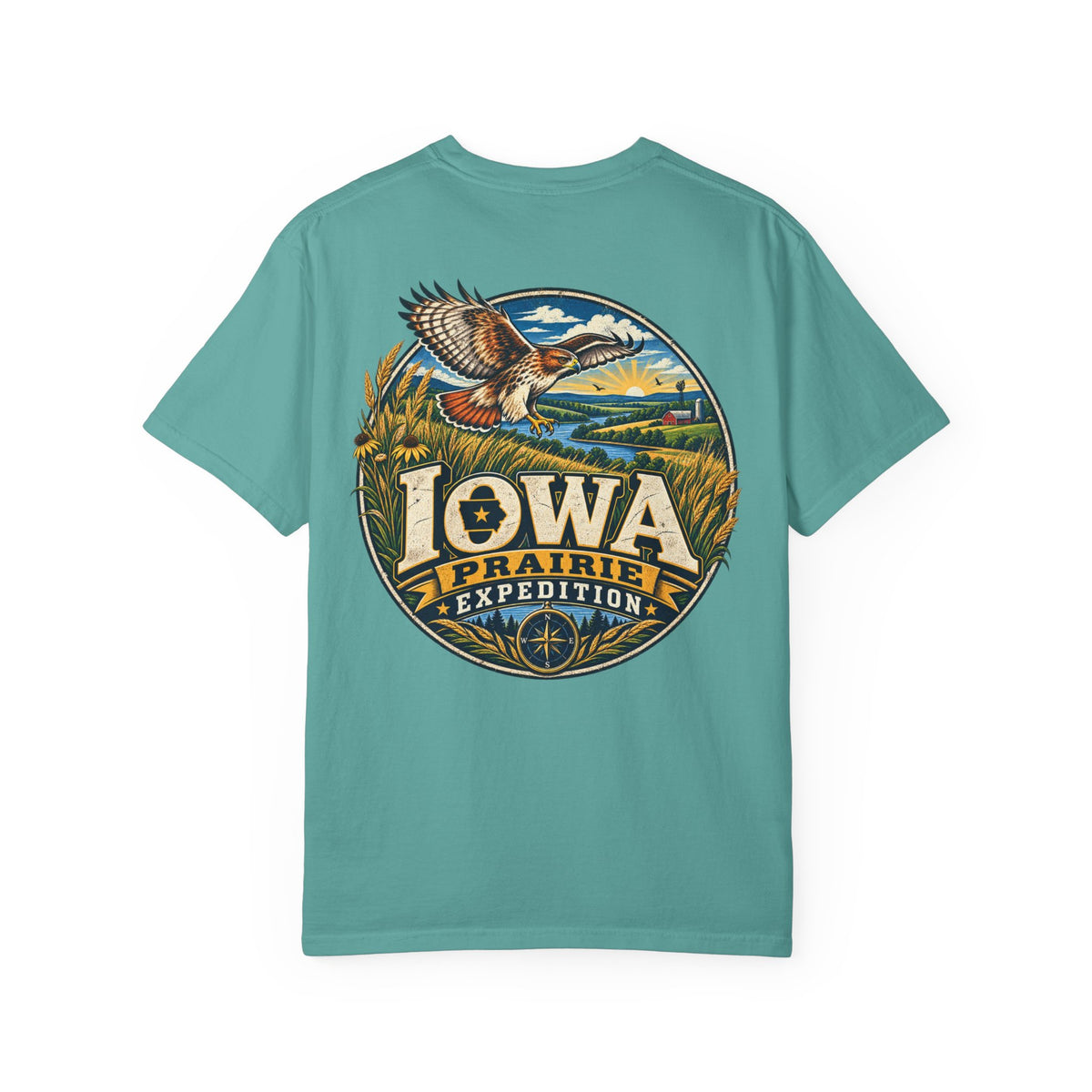 Iowa Prairie Expedition Unisex Comfort Color 1717 Streetwear Graphic Tee