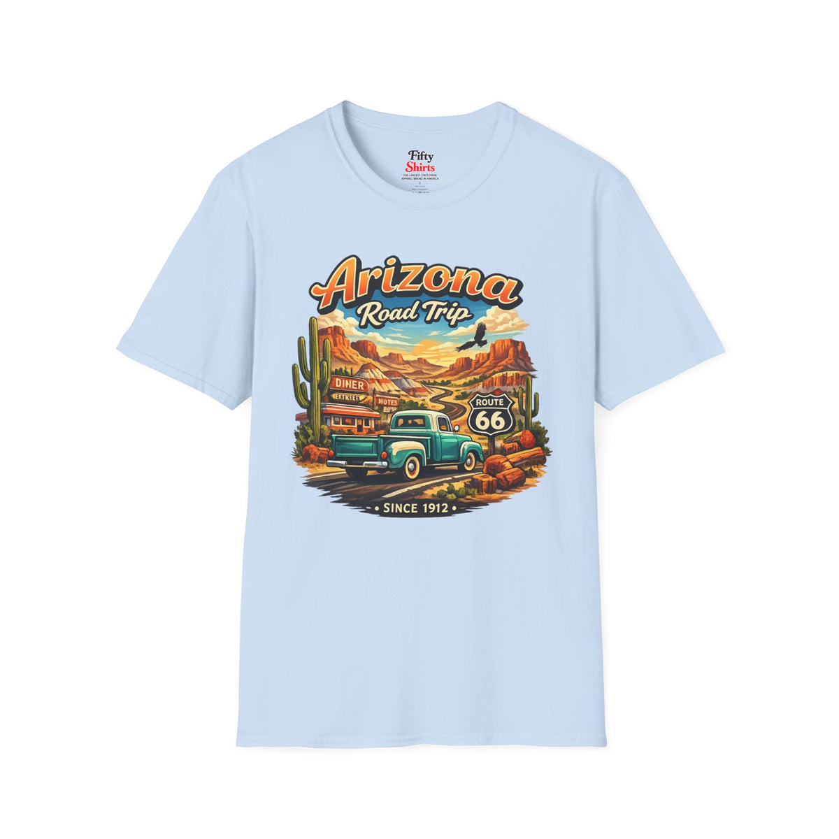 Arizona Roadtrip Unisex Softstyle T Shirt State Pride Graphic Tee Collections FS03
