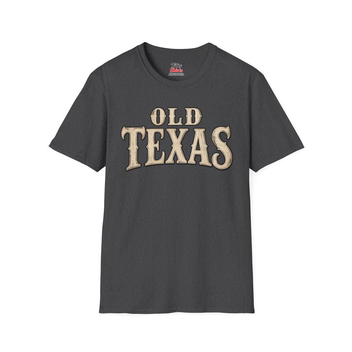 Old Texas Unisex Softstyle T Shirt State Name Graphic Tee