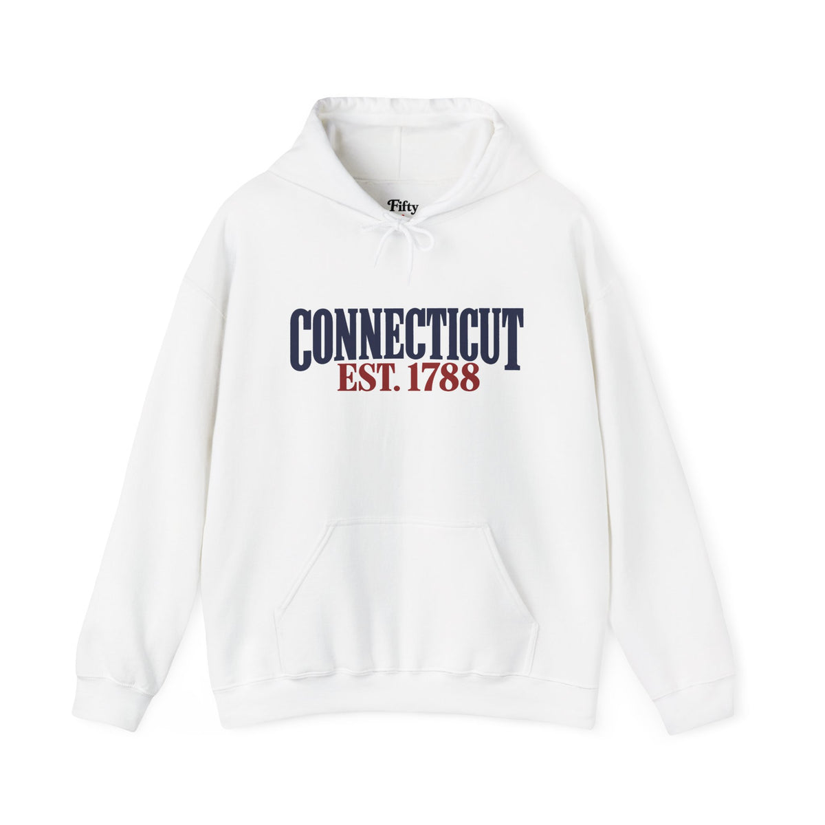 Connecticut EST 1788 Unisex Hoodie State Name Graphic