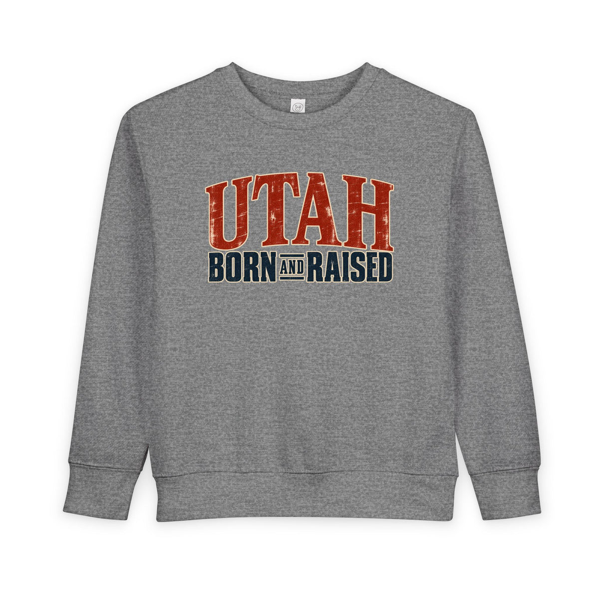 Utah Born and Raised Premium Heritage Unisex Toddler Sweatshirt