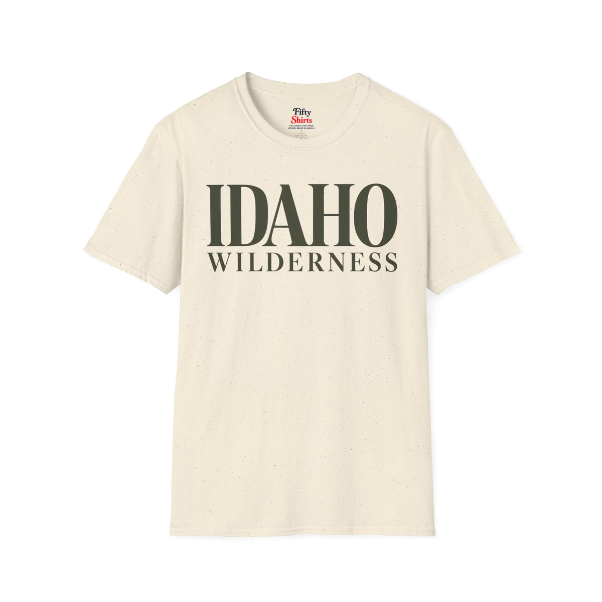 Idaho Wilderness Unisex Softstyle T Shirt State Name Graphic Tee