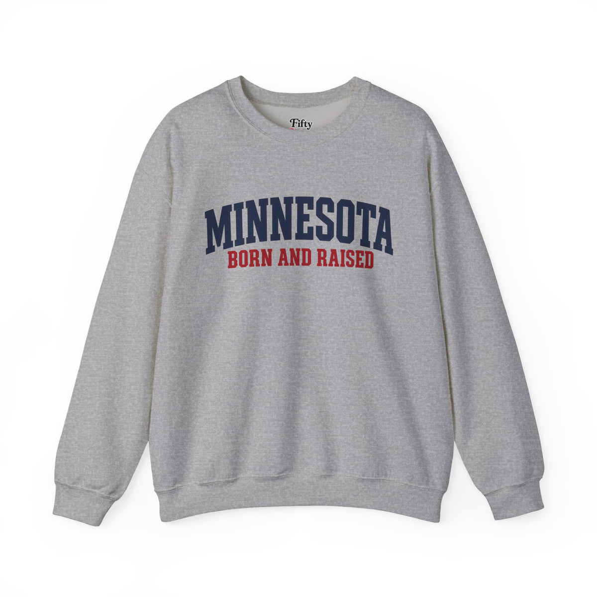 Minnesota Born and Raised Minimal Heritage Unisex Sweatshirt Graphic