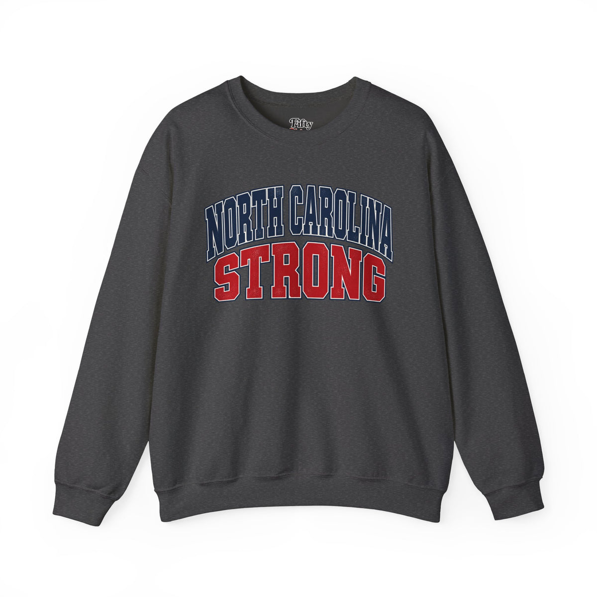 North Carolina Strong Unisex Crewneck Sweatshirt State Name Graphic
