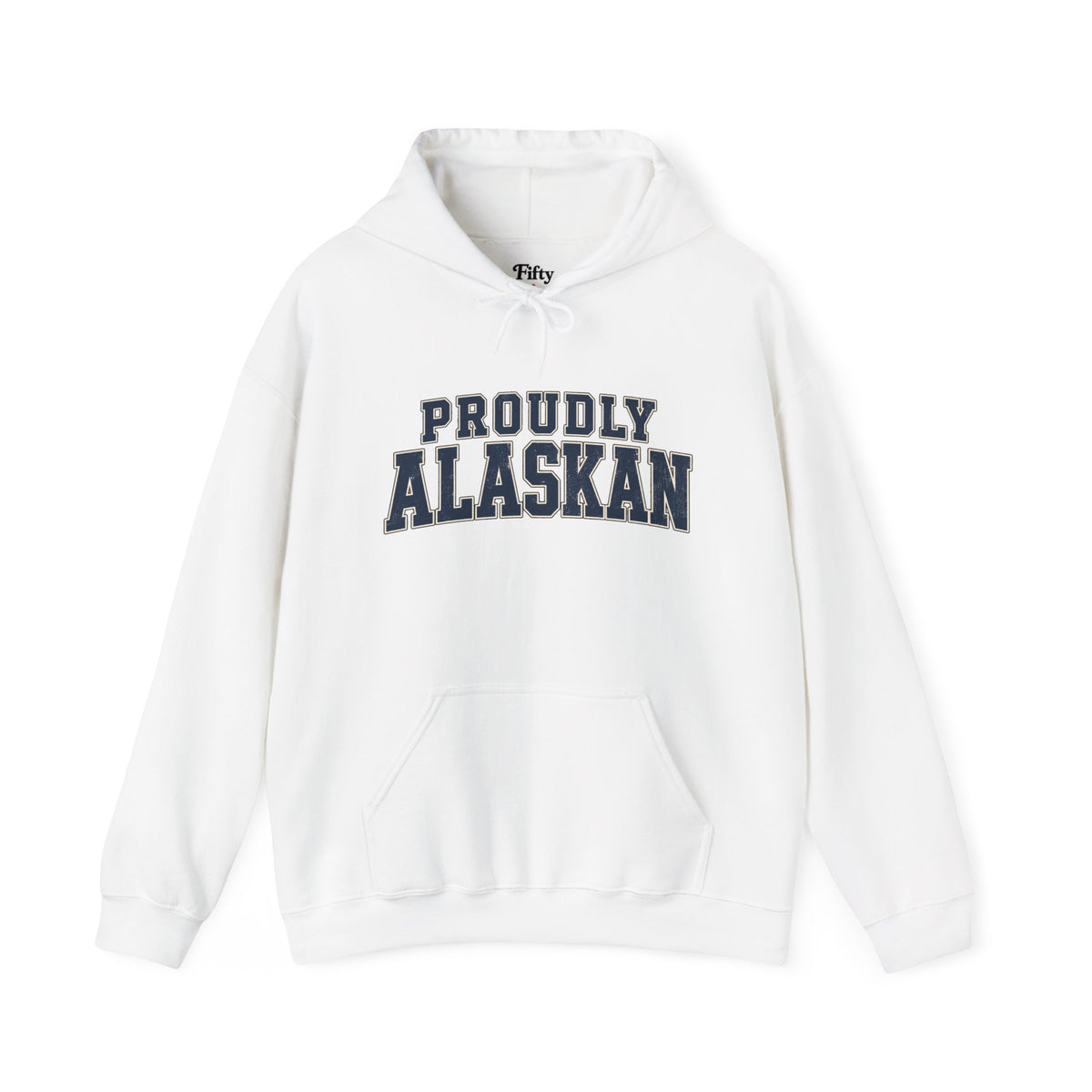 Proudly Alaskan Unisex Hoodie State Name Graphic