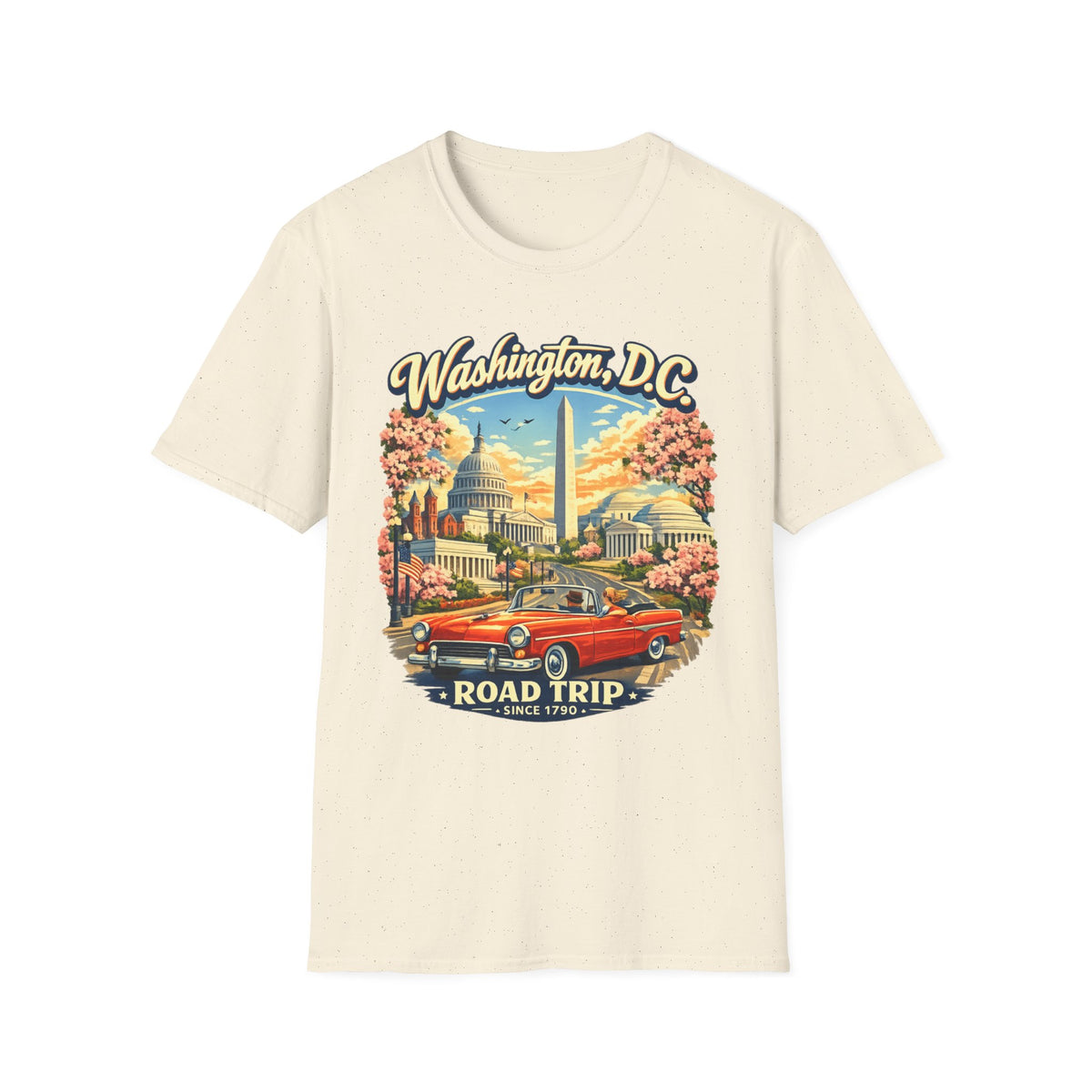 Washington D.C. Road Trip Unisex Softstyle T Shirt State Pride Graphic Tee Collections FS03
