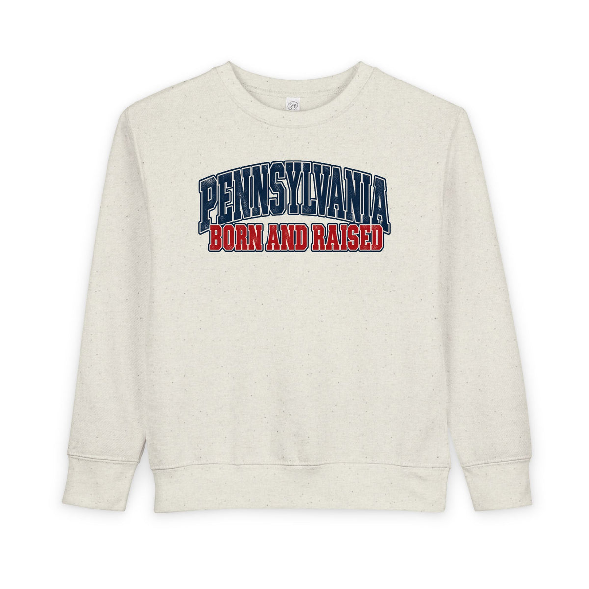 Pennsylvania Born and Raised Vintage Collegiate Unisex Toddler Sweatshirt