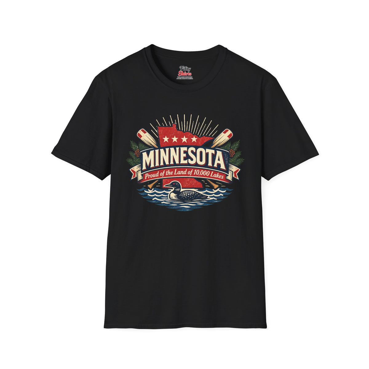 Minnesota State Pride Unisex Softstyle T Shirt State Pride Graphic Tee Collections FS03