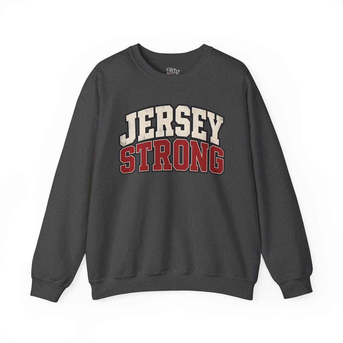 New Jersey Strong Unisex Crewneck Sweatshirt State Name Graphic