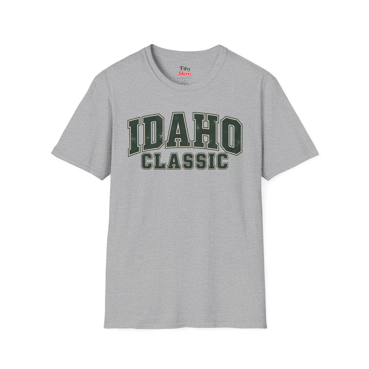 Idaho Classic Unisex Softstyle T Shirt State Name Graphic Tee