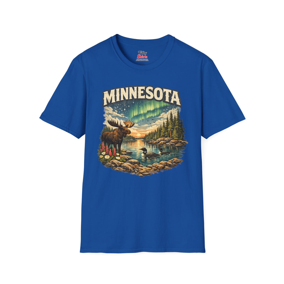 Minnesota Wildlife Unisex Softstyle T Shirt State Pride Graphic Tee Collections FS03