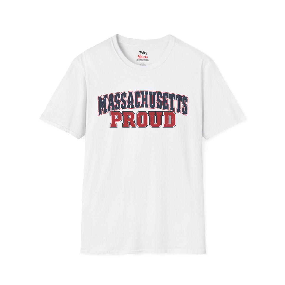 Massachusetts Proud Unisex Softstyle T Shirt State Name Graphic Tee