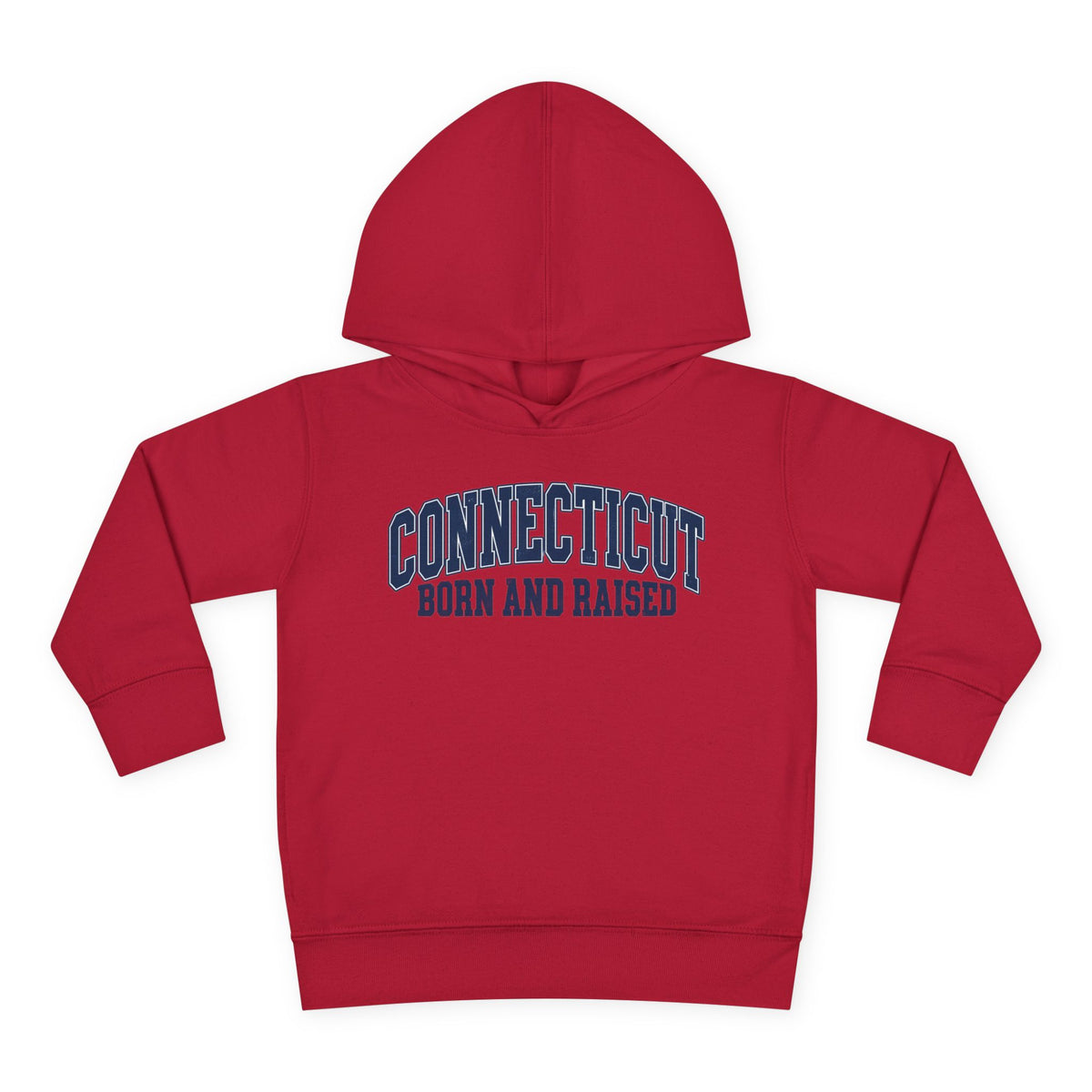 Connecticut Born and Raised Vintage Athletic Heritage Unisex Toddler Pullover Fleece Hoodie